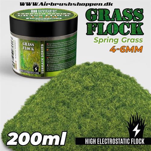  Static Grass Flock SPRING GRASS/ GRÆS  4-6 mm - 200 ml